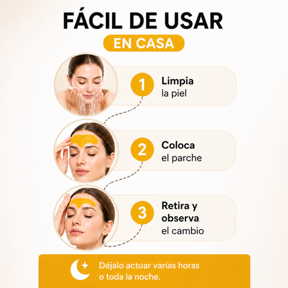 PARCHE ANTIARRUGAS FRENTE – RESULTADOS VISIBLES EN 1 NOCHE